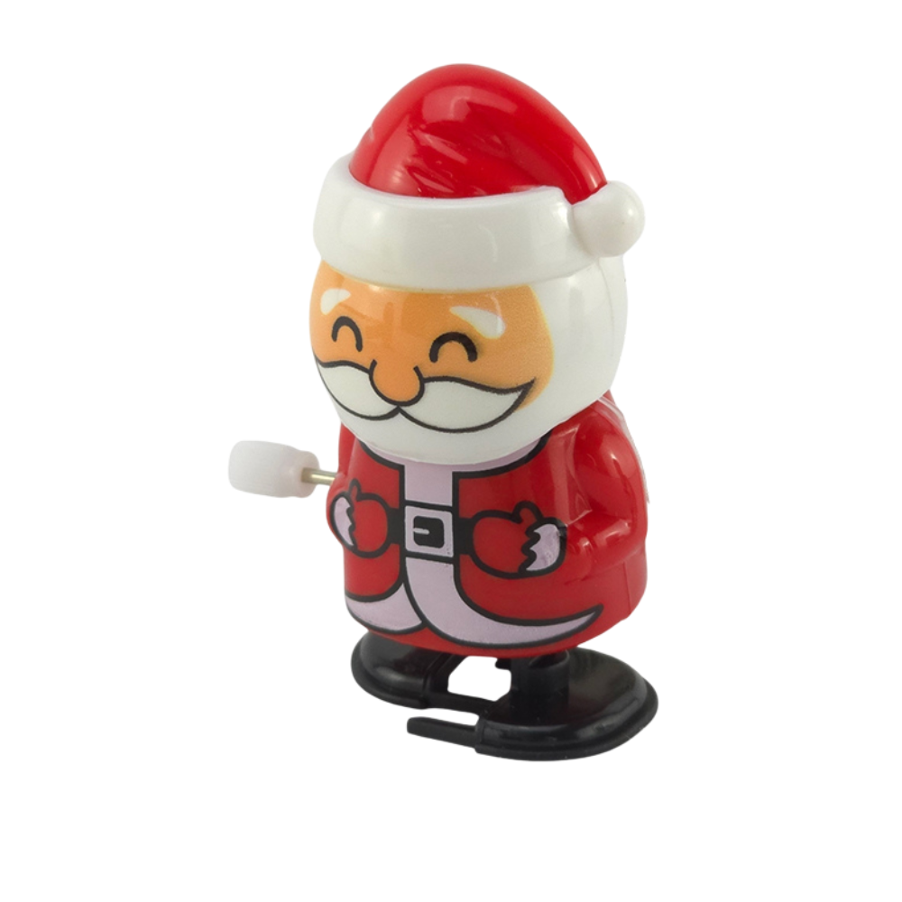 Santa | Christmas Wind Up Toy | 7cm | Mini Gift | Cracker Filler