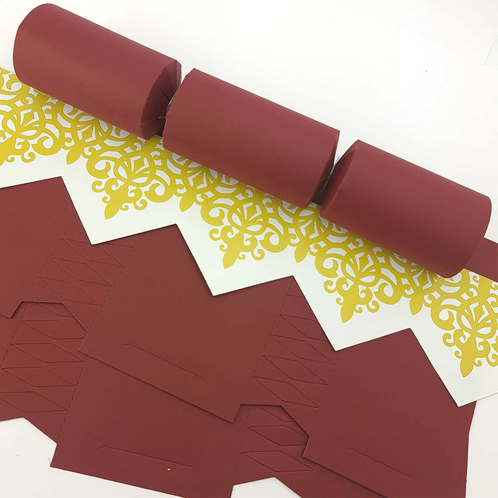 Burgundy Red | Cracker Making DIY Craft Kits | Make Your Own | Eco Recyclable